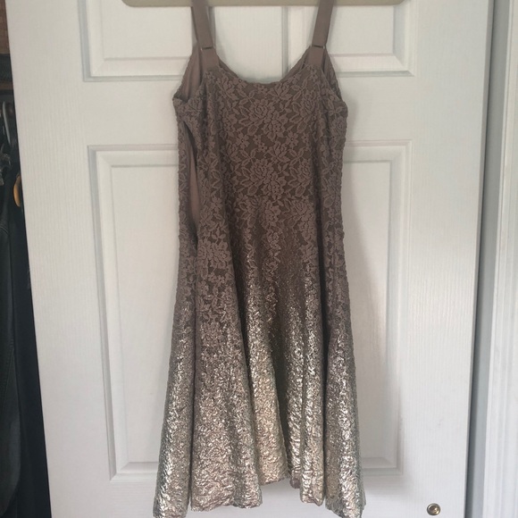 NWOT Free People golden dress - Picture 4 of 8